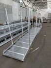 Gangway Marine Boat Ladders Anodized Surface JIS Standard With Safety Net