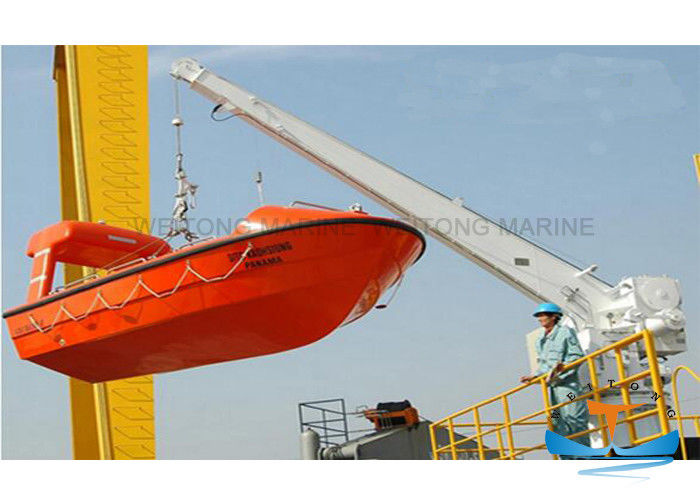Single Arm Fast Rescue Boat Davit 14kn Hoisting Load 18 M/Min Hoisting Speed